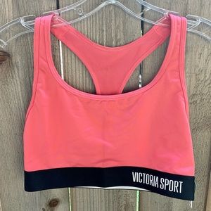 Victoria Sport Coral Racerback Sport Bra Size S